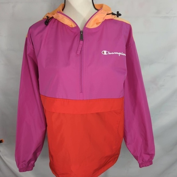 Champion Women's Color Block Packable Pullover Jacket - Picture 2 of 10